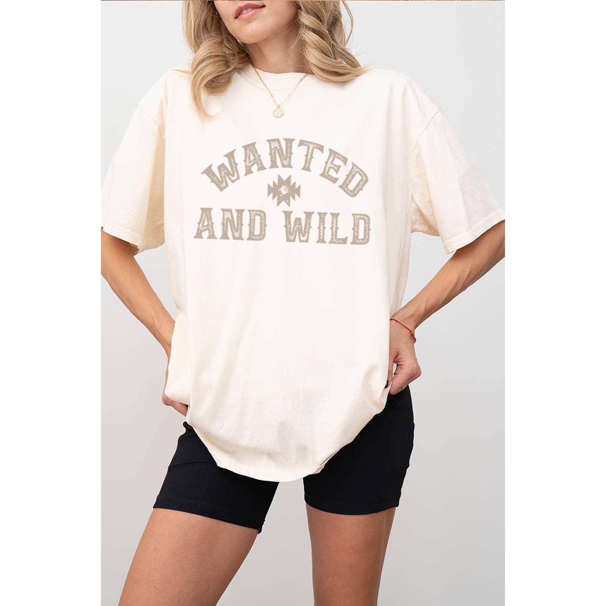 Wanted and Wild Vintage Graphic Oversized Tee