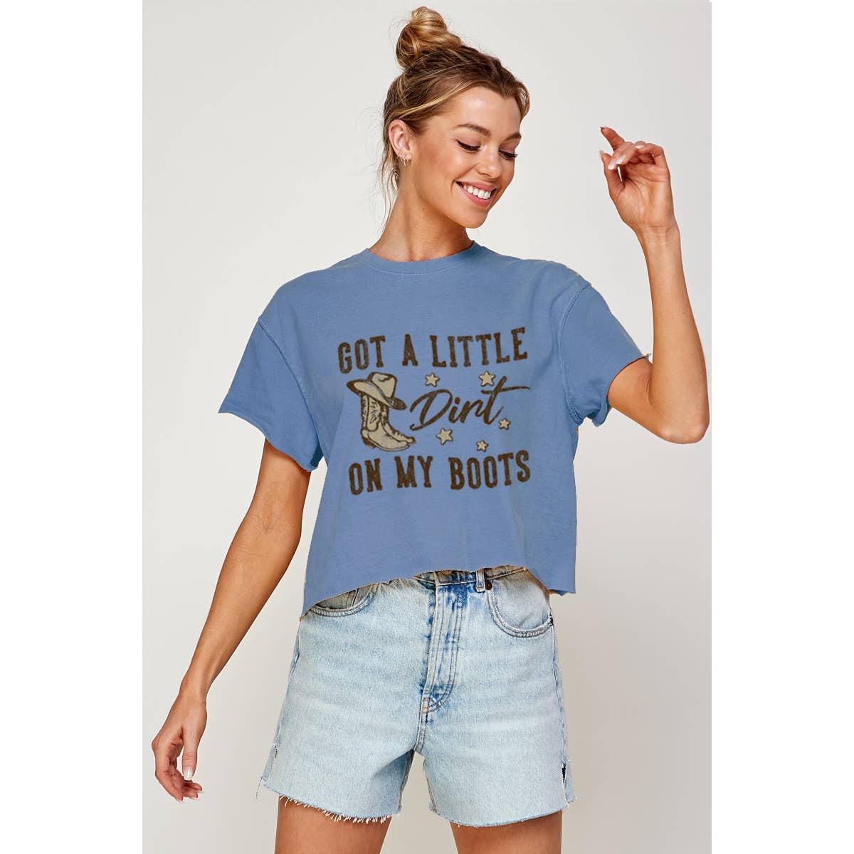 Got A Little Dirt On My Boots Vintage Graphic Tee
