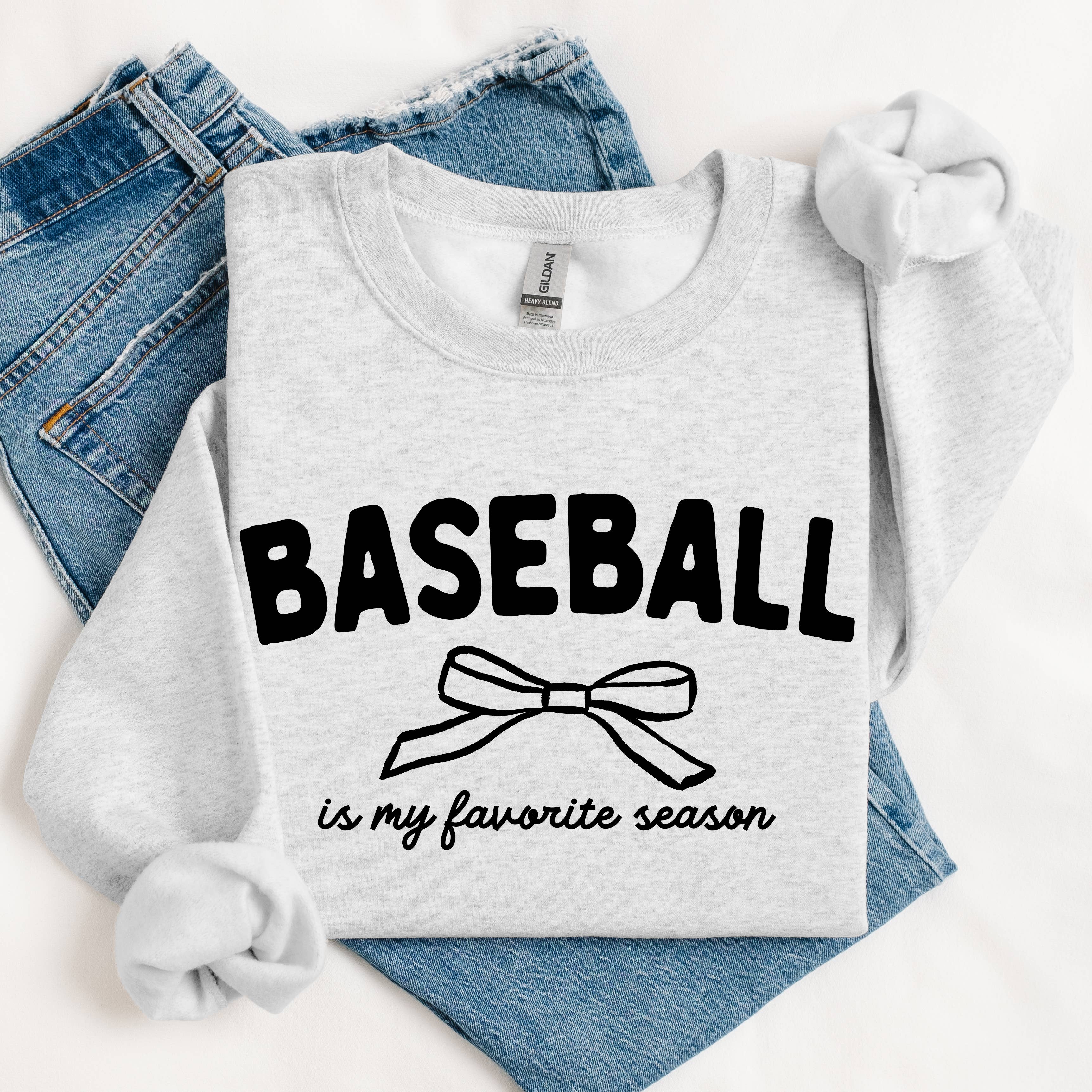 Baseball Is My Favorite Season Sweatshirt, Baseball Crewneck