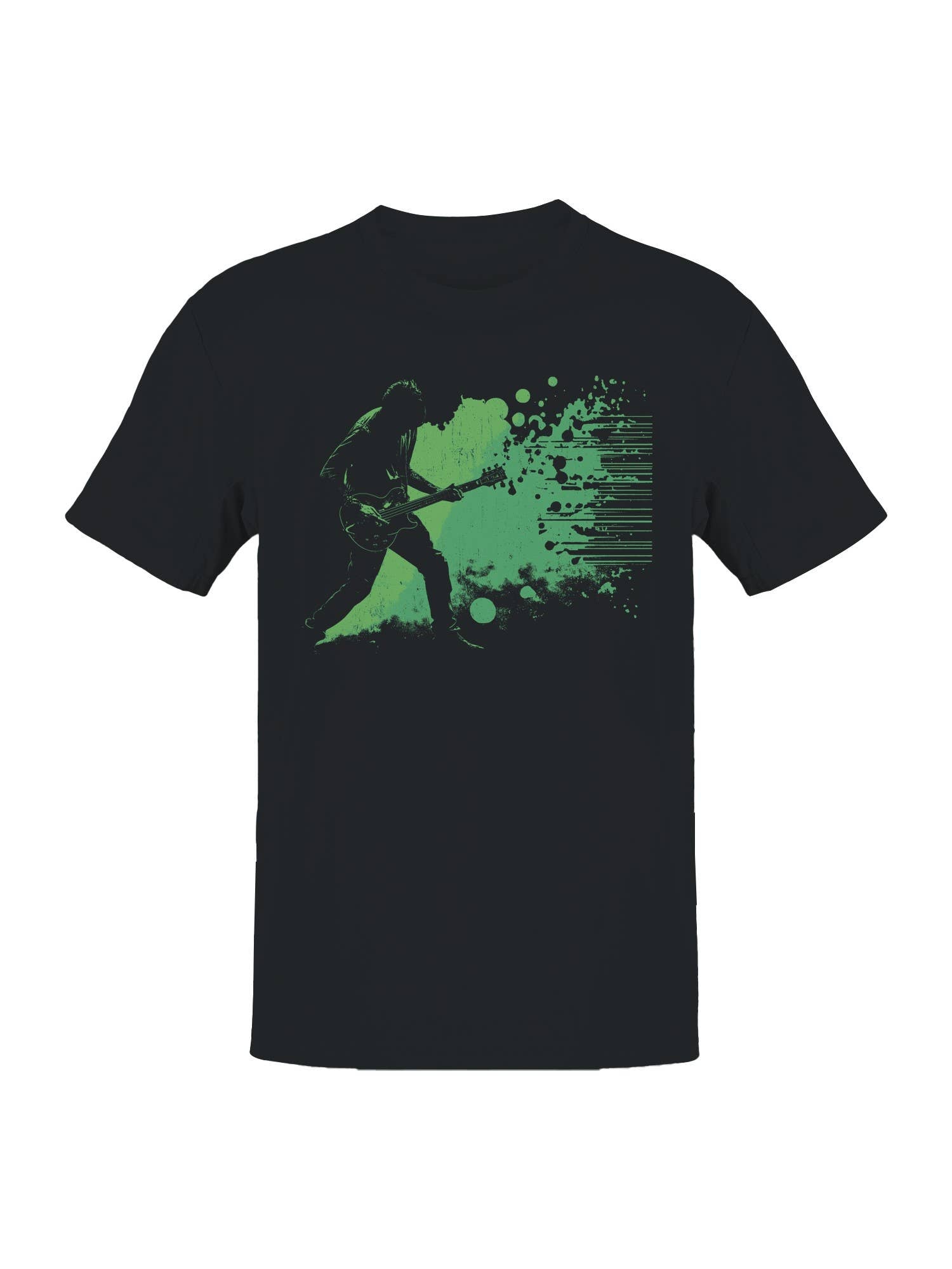 Electric Guitarist Grunge Art Men's T-Shirt