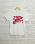 Arkansas Razorbacks Pennant White Comfort Colors Tee