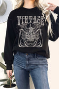 Vintage Rock and Roll Graphic Terry Sweatshirts