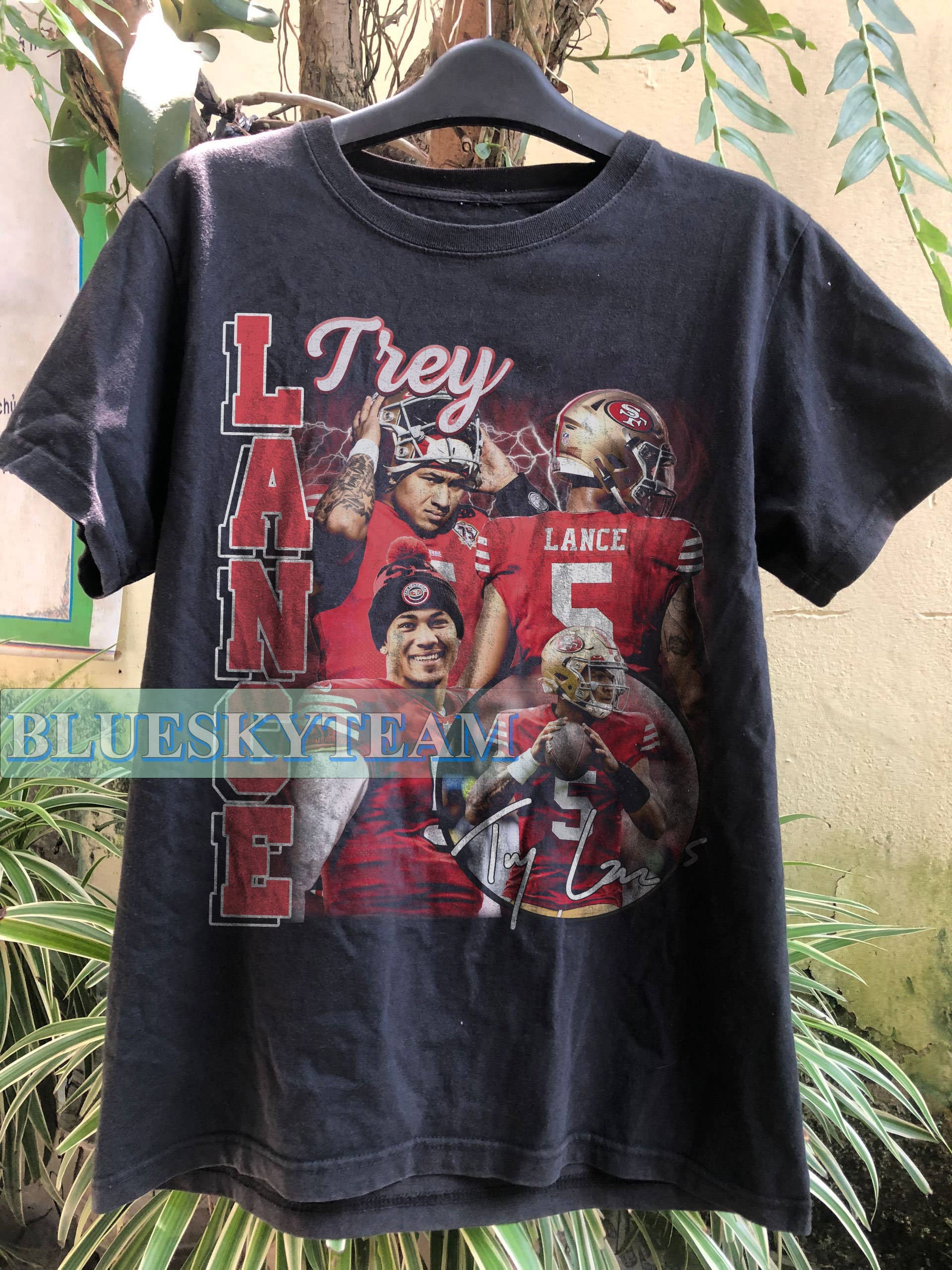 Vintage 90s Trey Lance Graphic T-Shirt Retro Football Gift T
