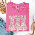 Retro Easter Bunnies, Girly, Pastel Patterns Rabbits Tshirt