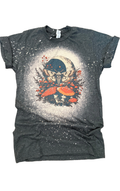 Mystical Moon Moth + Mushroom Bleached Tee