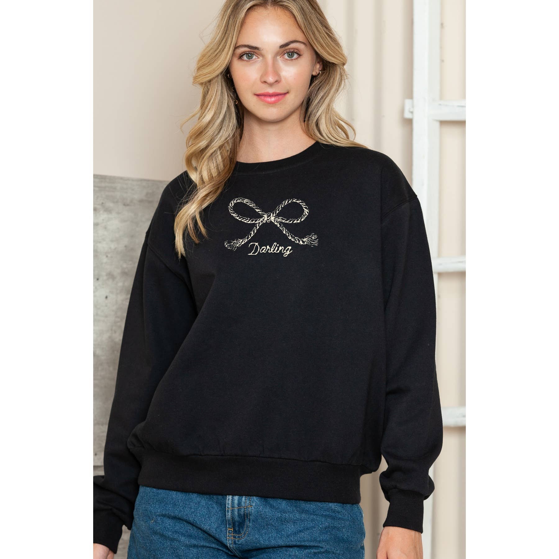 Bow Darling - Crewneck Sweatshirt