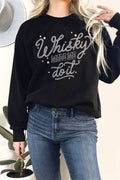 Whisky Made Me Do It Graphic Terry Sweatshirts