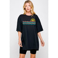 Lake Daze On My Mind Vintage Graphic Oversized Tee
