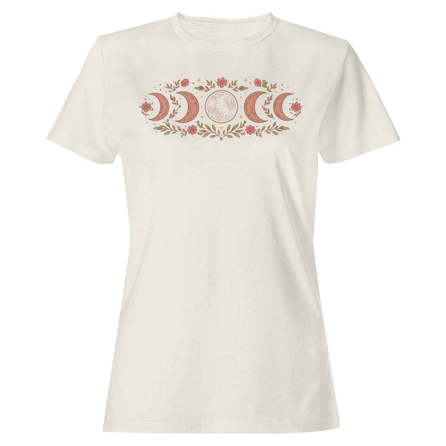 Floral Moon Phases Women's T-Shirt