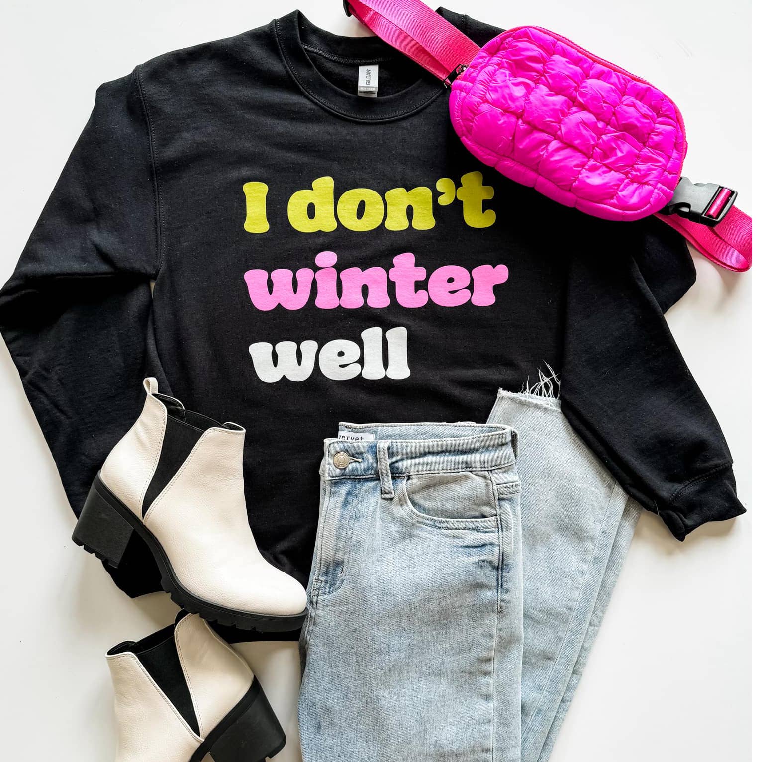 Christmas Sweatshirt Funny Holiday Crewneck Winter Well