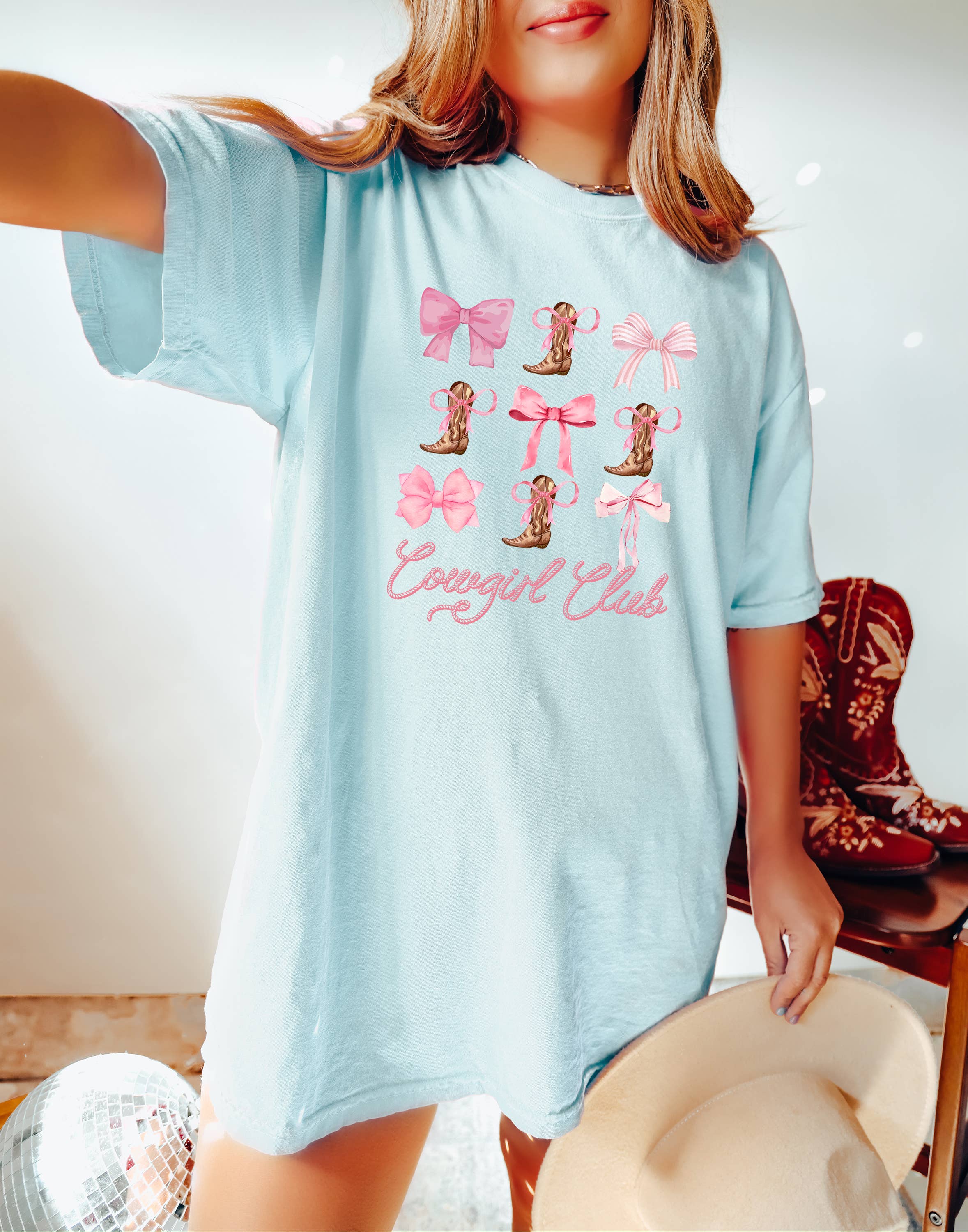 Cowgirl Club, Western, Graphic Tee, Women's Apparel