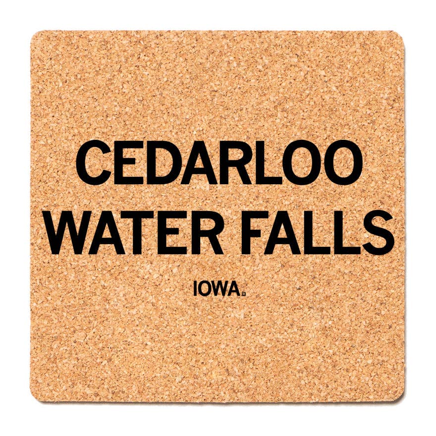 Cedarloo Water Falls Cork Coaster