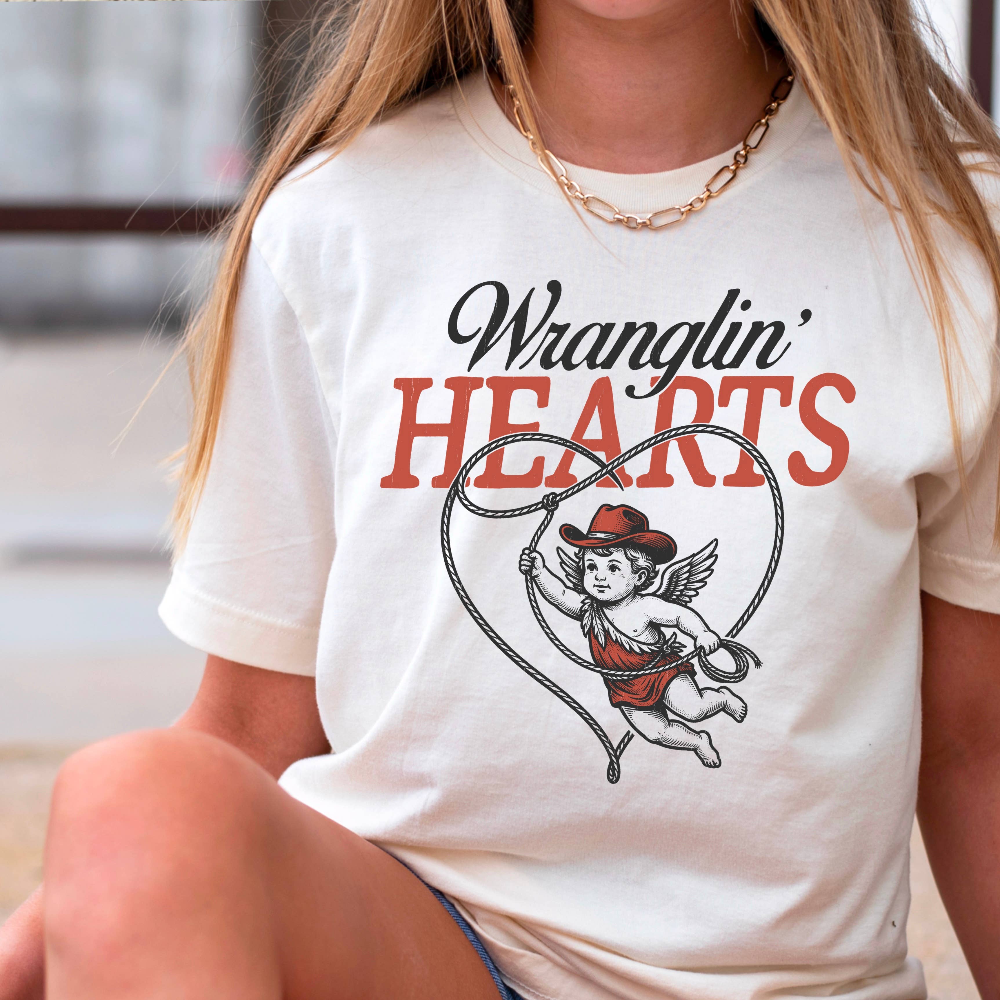 Wranglin Hearts Valentine’S Day Graphic T-Shirt | Gildan