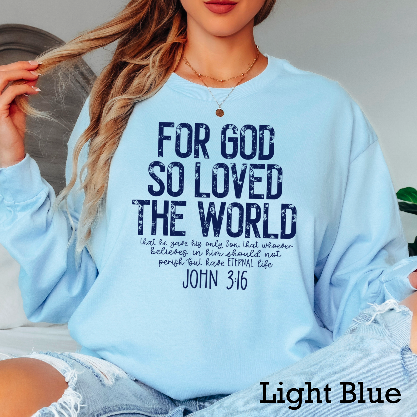 John 3:16 Christian Long Sleeve Shirt|Gildan