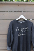 Be Still and Know Mineral Graphic Sweatshirt