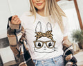 Easter Bunny Leopard Glasses - Cute Easter Shirt