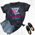 Retro Sparkle and Glam Mineral Wash Graphic Tee