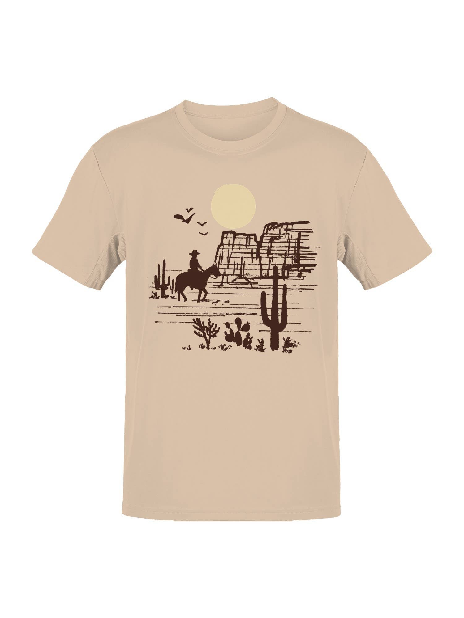 Western Desert Cowboy Adventure Men's T-Shirt