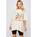 Peaches Vintage Graphic Oversized Tee