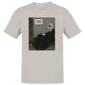 Whistler’S Mother Parody Men's T-Shirt Ice Grey
