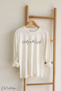 Worthy Is the Lamb Mineral Washed Long Sleeve Graphic
