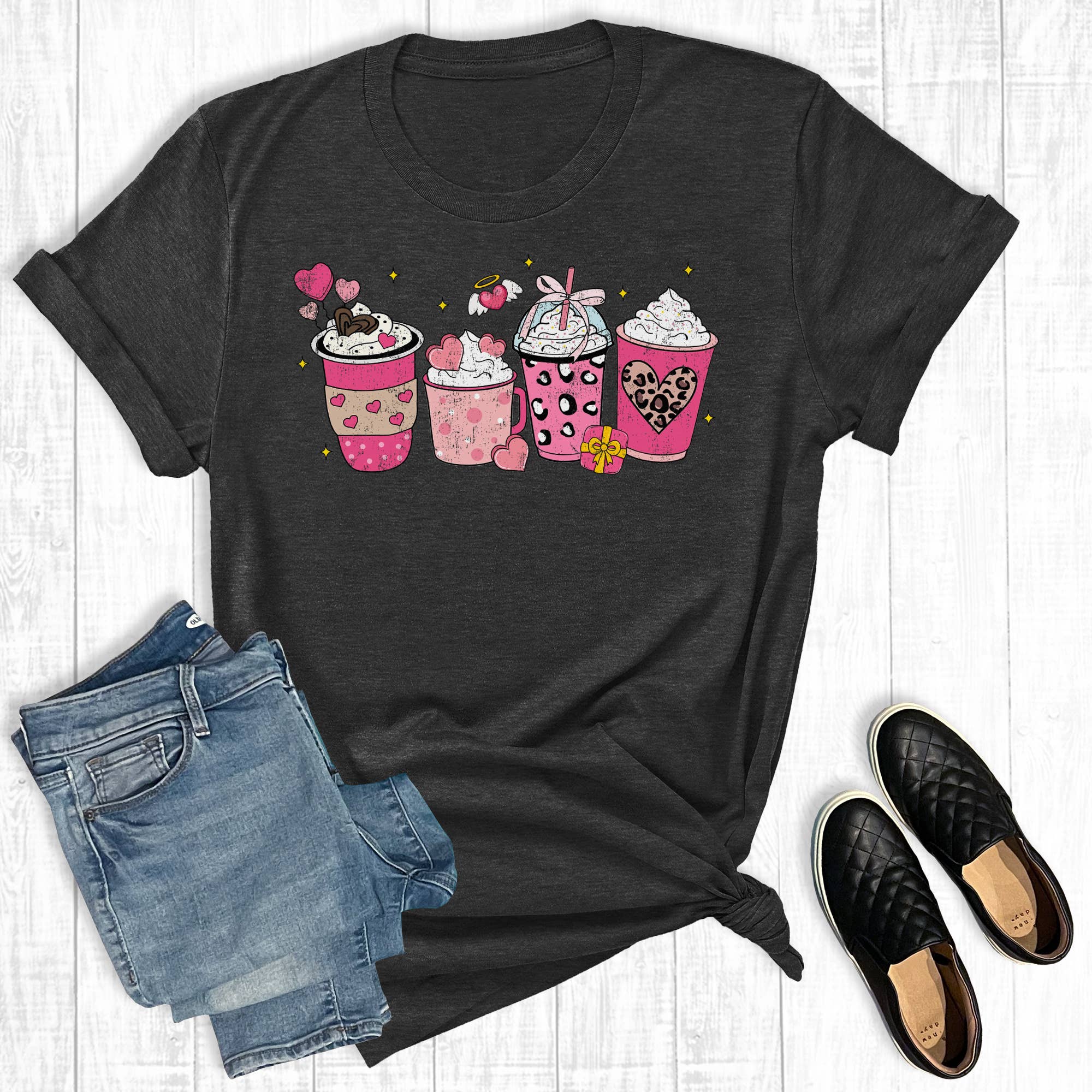 Valentines Coffee Graphic Tee