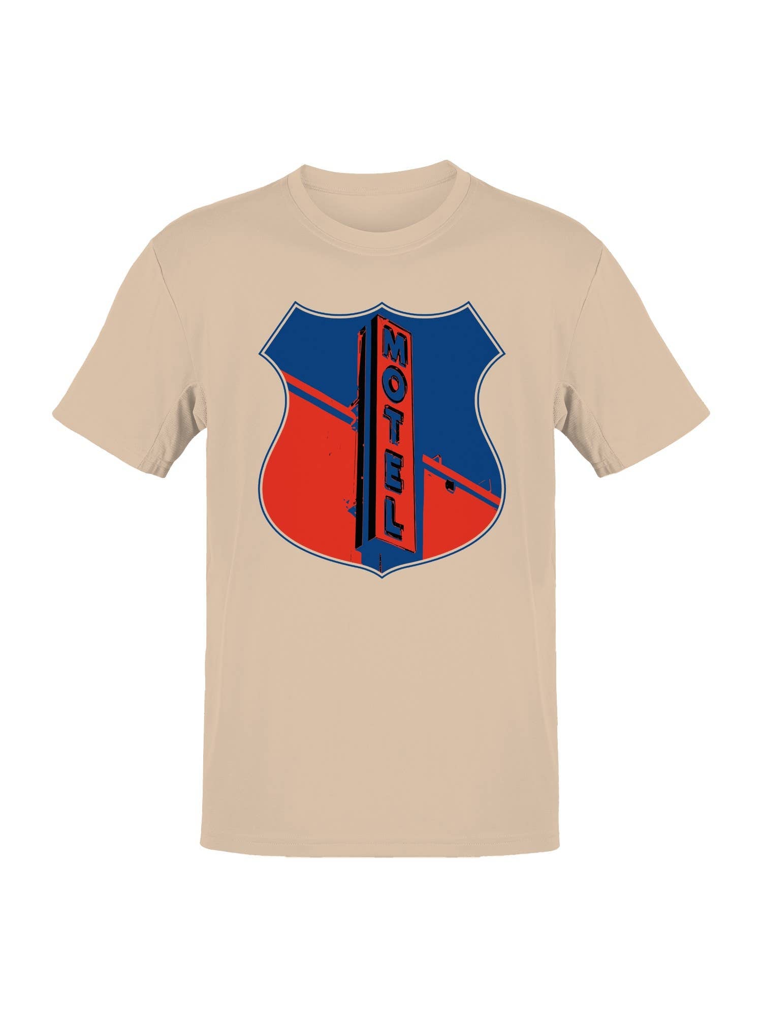 Retro Motel Shield Design Men's T-Shirt
