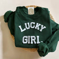Lucky Girl Sweatshirt, St Patricks Day Sweater