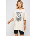 No Regrets Graphic Oversized Tee
