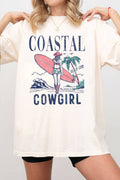 Coastal Cowgirl Beach Club Oversize Graphic Tshirts