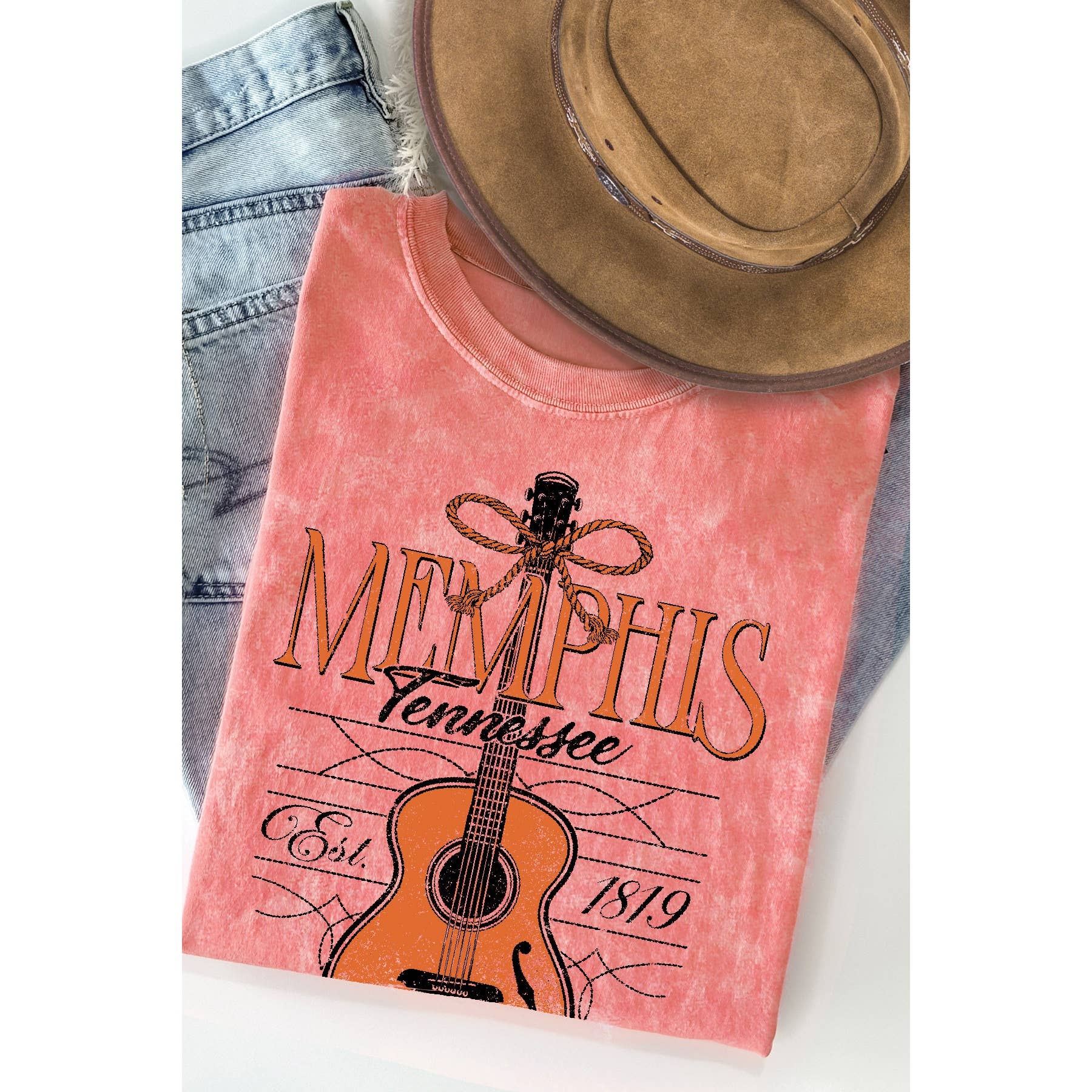 Memphis Tennessee Mineral Wash T Shirt