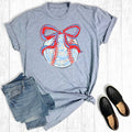 Retro Game Day Coquette Baseball Graphic Tee