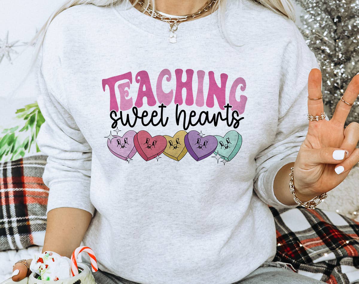 Teaching Sweethearts 2024 - Teacher Valentine's Sweatshirt