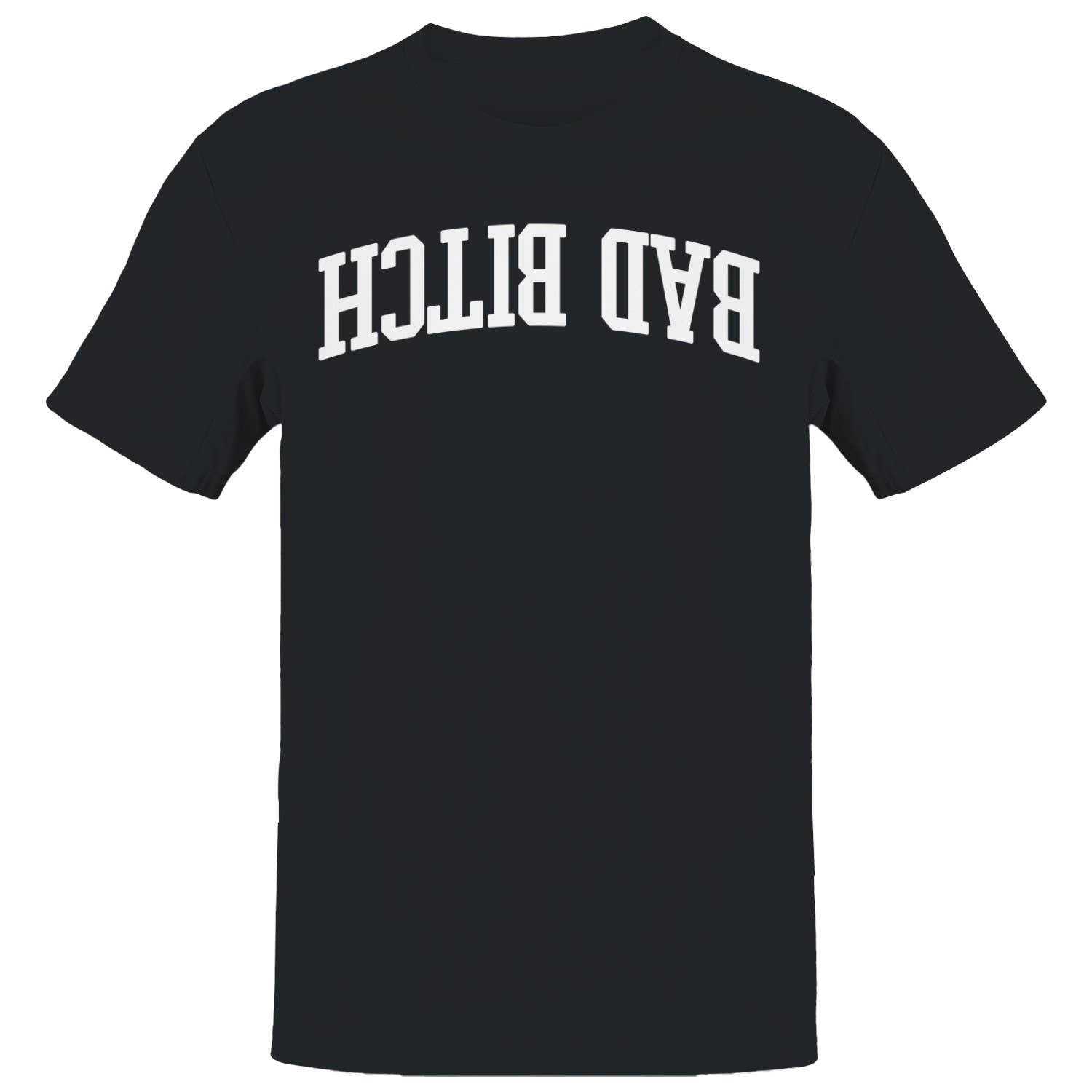 Bad Bitch Bold Arched Statement Men's T-Shirt