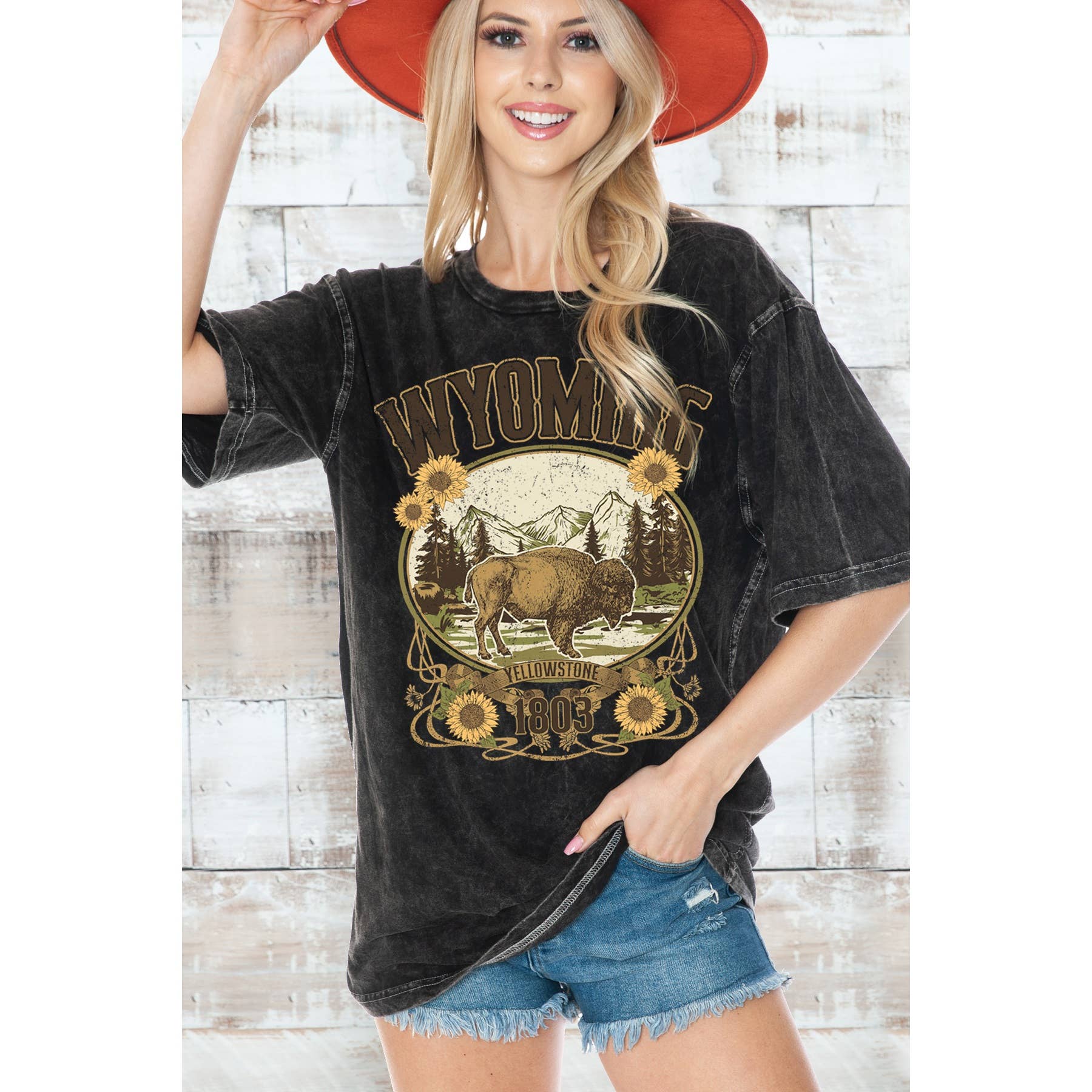 Wyoming - Unisex Oversized Mineral Wash