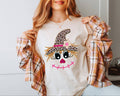 Leopard Fall Scarecrow Cream Trendy Seasonal Graphic Tee