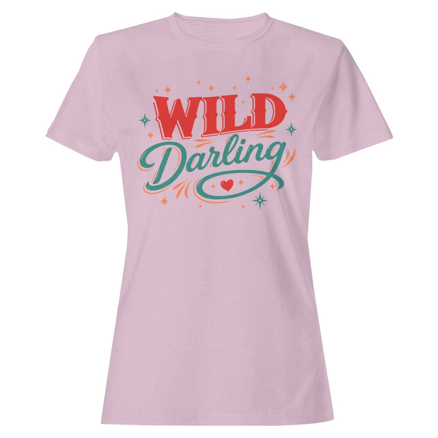 Wild Darling Retro Women's T-Shirt Light Pink