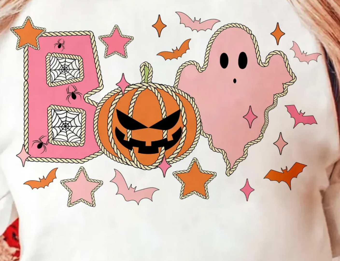 Pretty Boo   - Cream Sweatshirt or Tee