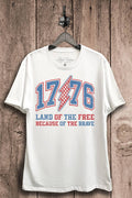 1776 Land of the Free Graphic Top