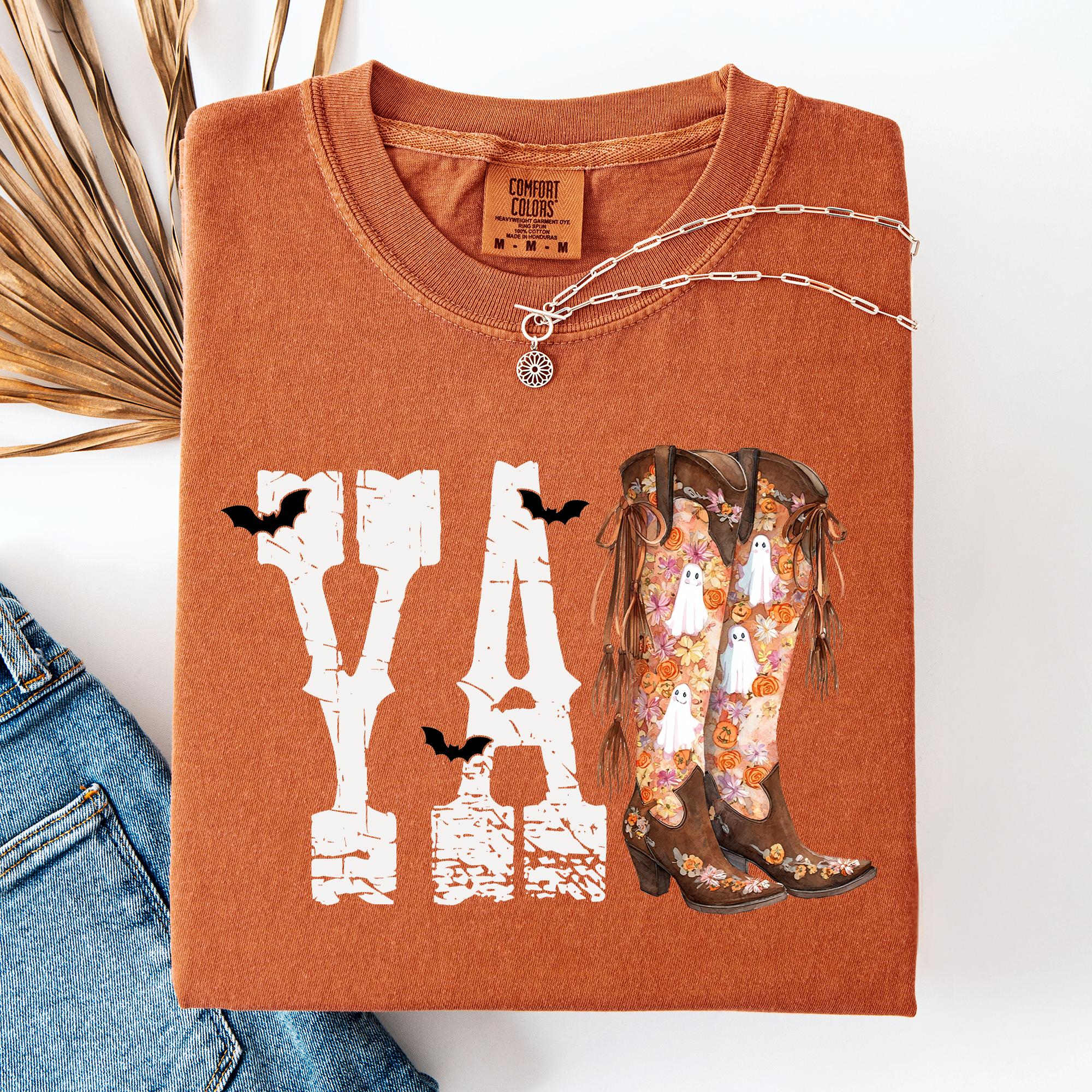 Y'all, Cowboy Boots, Western, Halloween, Autumn Fall T-Shirt