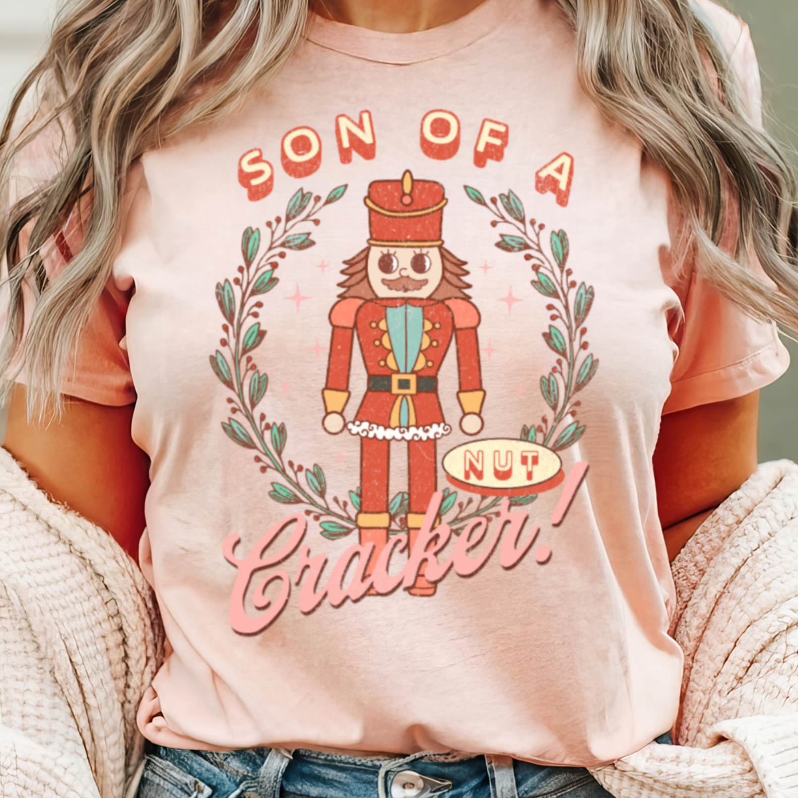 Son of A Nutcracker Christmas Graphic Tee | Bella Canvas