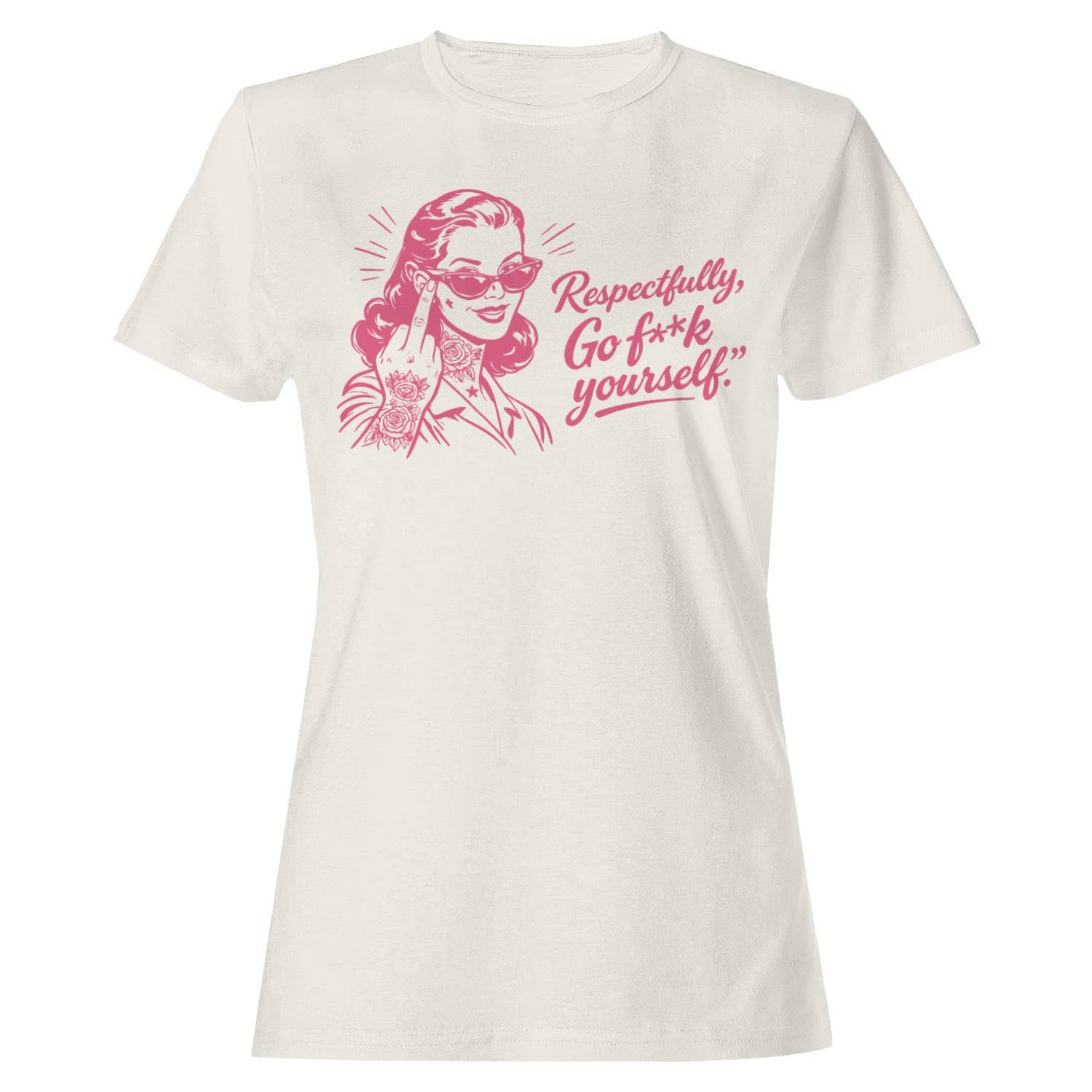 Sarcastic Woman Retro Art Women's T-Shirt