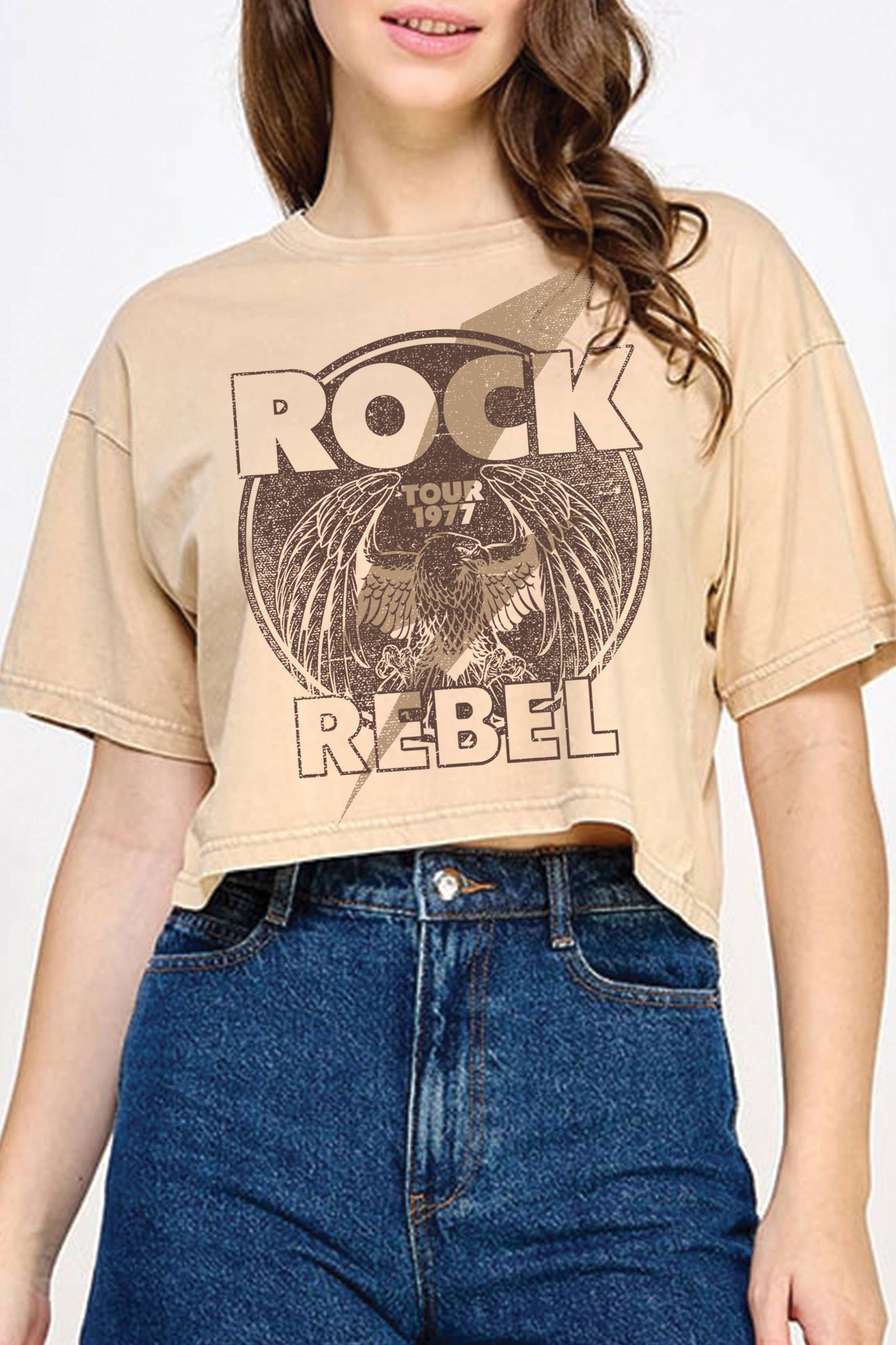 Rock Rebel Thunder Eagle Mineral Graphic Tshirts