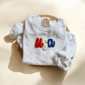 Chenille Patch USA Sweatshirt, Memorial Day Apparel