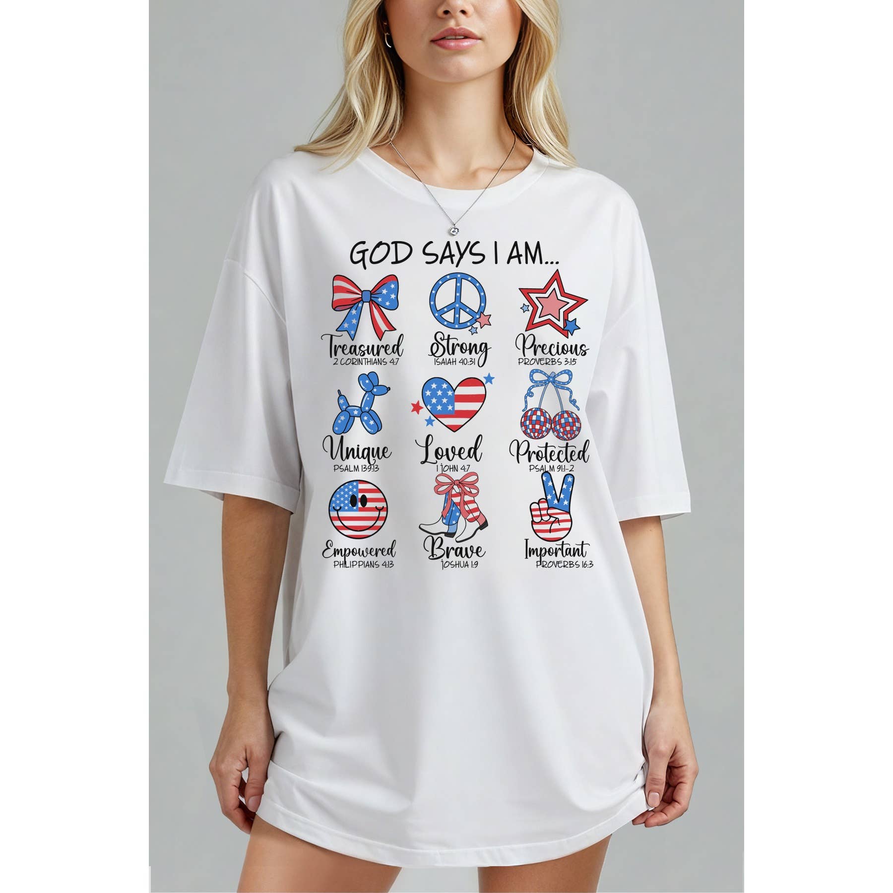 God Says I Am - Oversized Unisex Tee