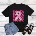Cancer Survivor Ribbon Graphic Tee