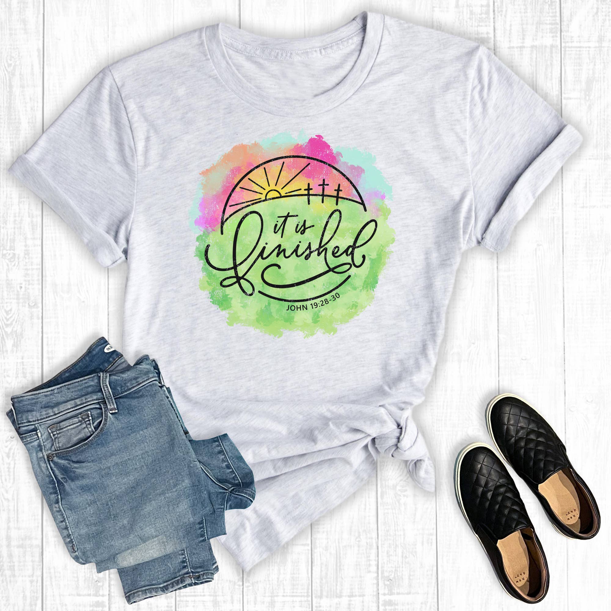 Easter It Is Finished Graphic Tee