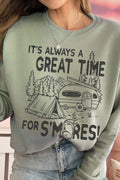 Camp It's Always A Great Time For S'mores Brush Sweatshirts