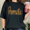 Hornets Gold Sequin Patch Black Everyday Tee