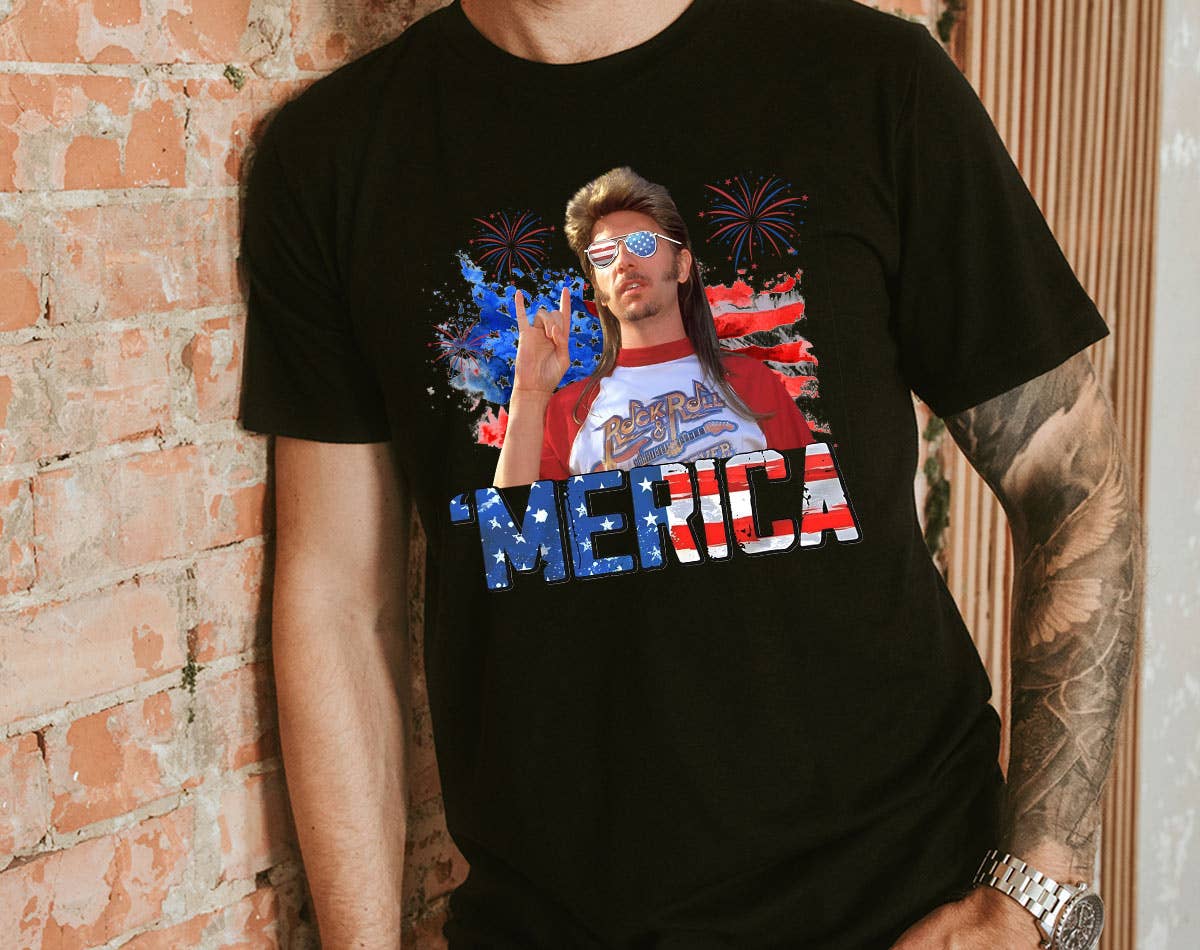 Merica July 4th - Funny Joe Dirt Fourth USA Graphic Shirt